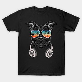 Dog with cool sun glasses for vacationers T-Shirt